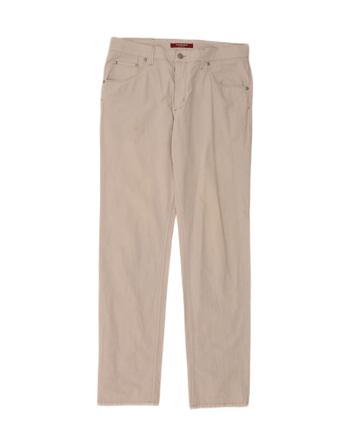 Calça masculina casual regular CARRERA W34 L34 algodão cinza