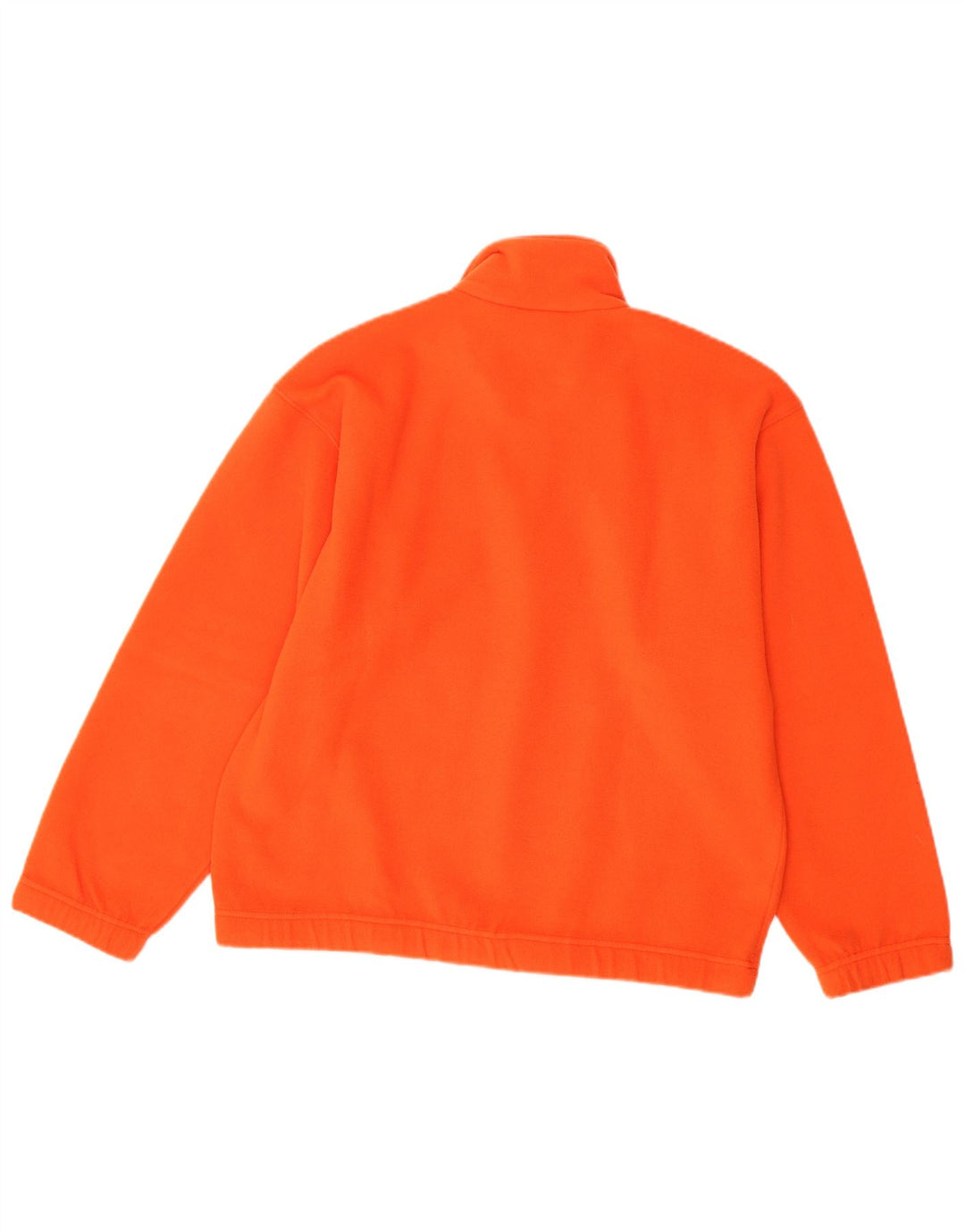 Sergio Tacchini Suéter masculino de lã com zíper e gola pequena poliéster laranja