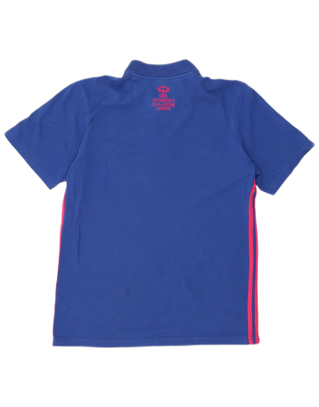 Adidas Mens Graphic Polo Camisa Azul Médio Algodão