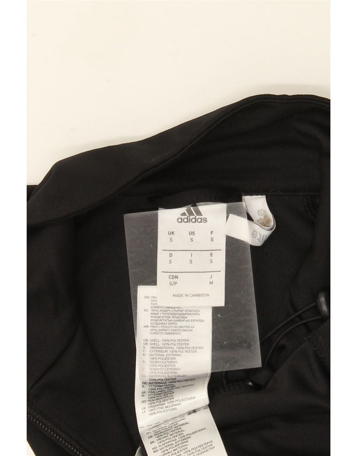 Adidas Mens Climalite Tracksuit Top Jacket Pequeno Poliéster Preto