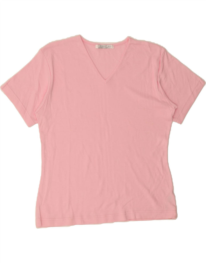 ST. BERNARD Womens T-Shirt Top UK 18/20 XL Pink Cotton Vintage St. Bernard and Second-Hand St. Bernard from Messina Hembry 