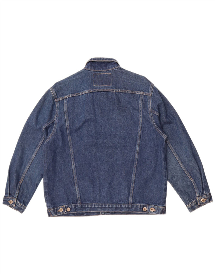 Jaqueta jeans feminina Guess UK 18 XL azul algodão