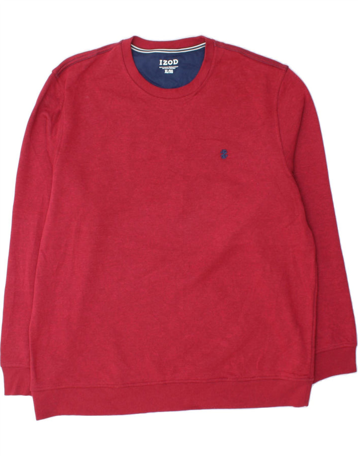 IZOD Mens Sweatshirt Jumper XL Red Polyester Vintage Izod and Second-Hand Izod from Messina Hembry 