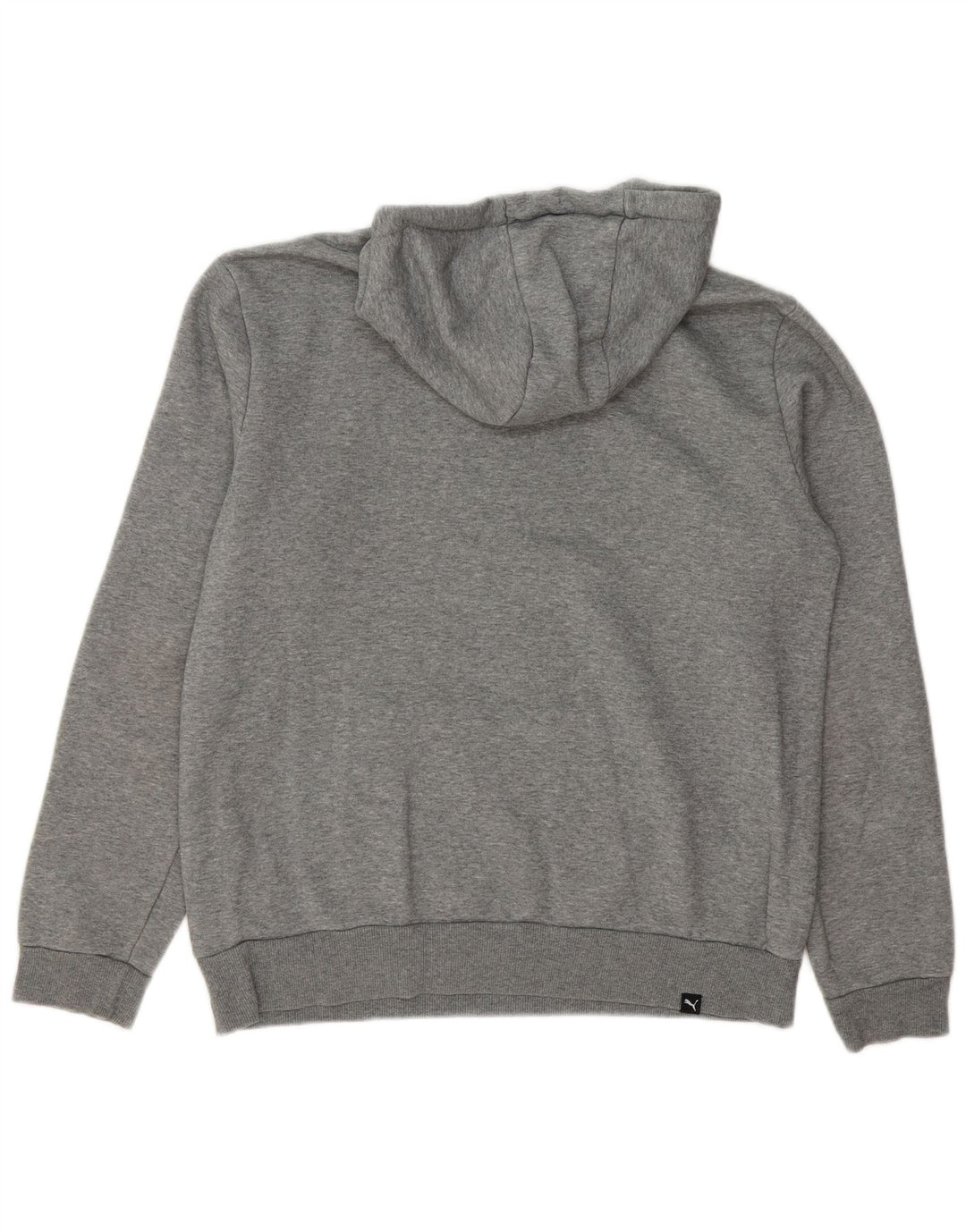 PUMA Mens Graphic Hoodie Jumper Médio Algodão Cinza