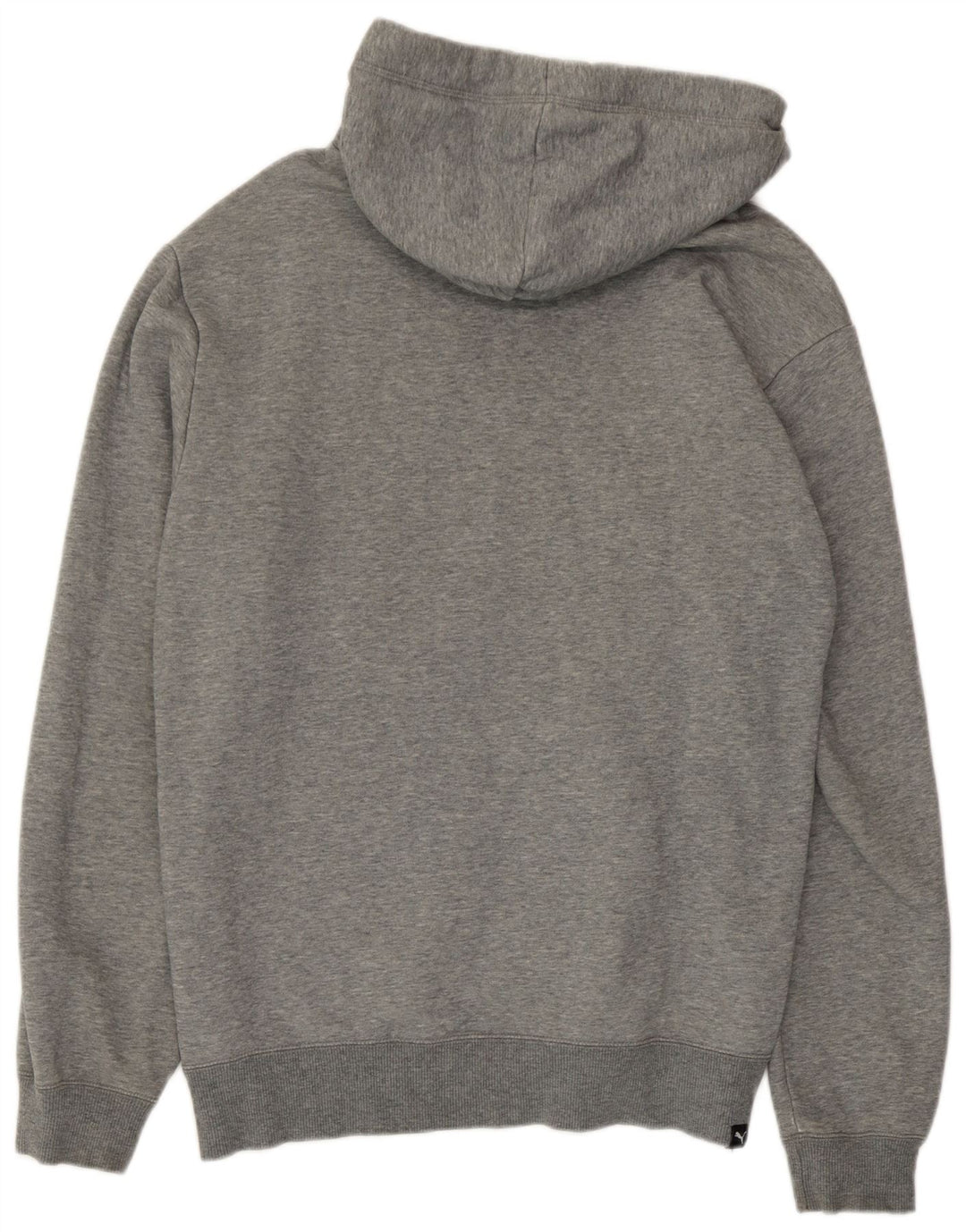 Puma Mens Graphic Hoodie Jumper Médio Algodão Cinza
