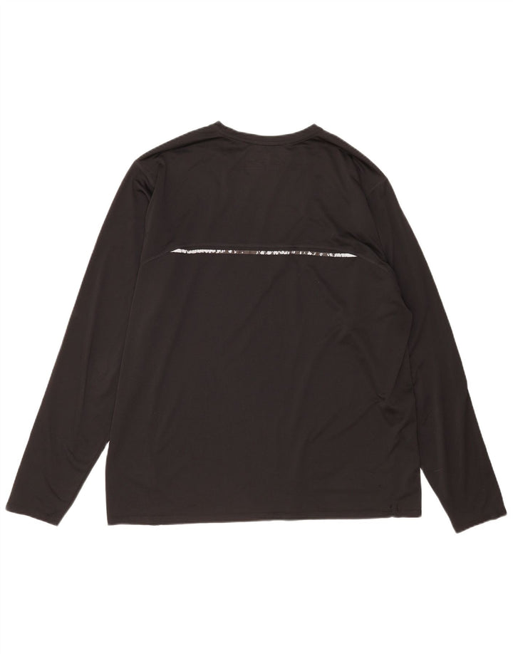 Top masculino New Balance manga comprida XL poliéster preto