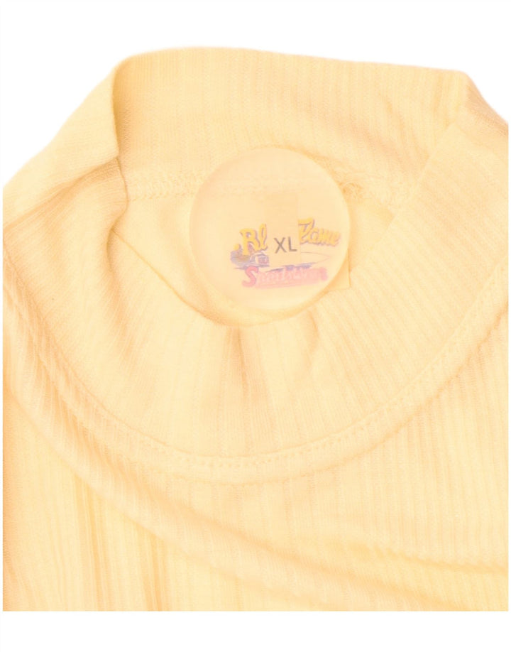 Camiseta masculina BLUE FLAME Top XL viscose amarela