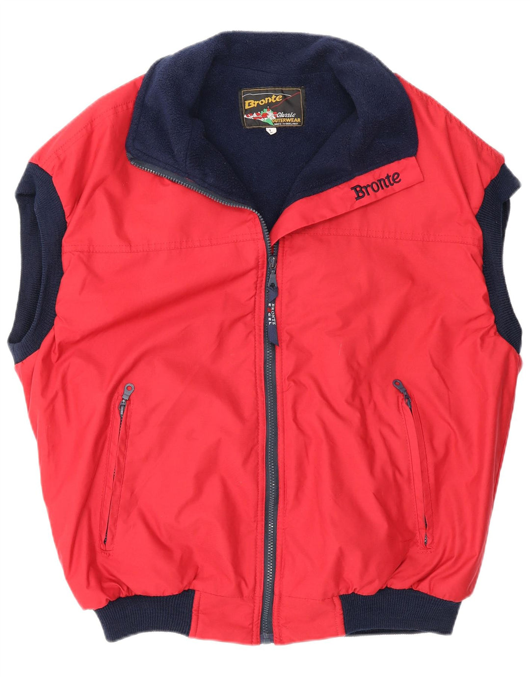 Bronte Mens Gilet UK 40 Grande Poliéster Vermelho