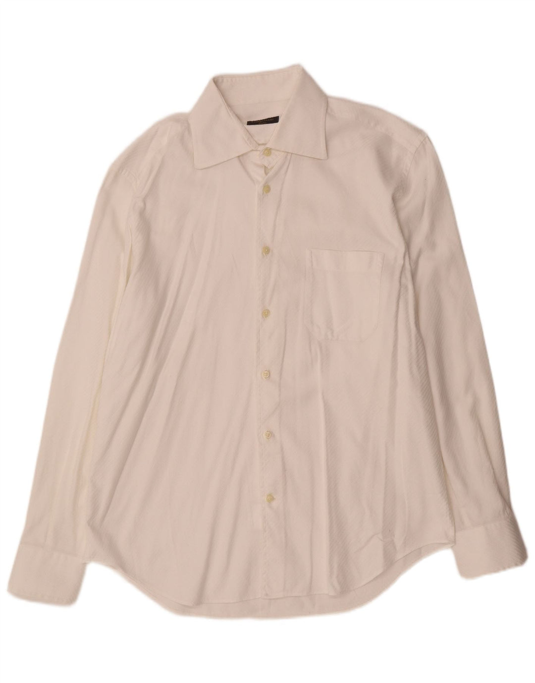 Camisa masculina Corneliani tamanho 42 16 1/2 grande algodão branco