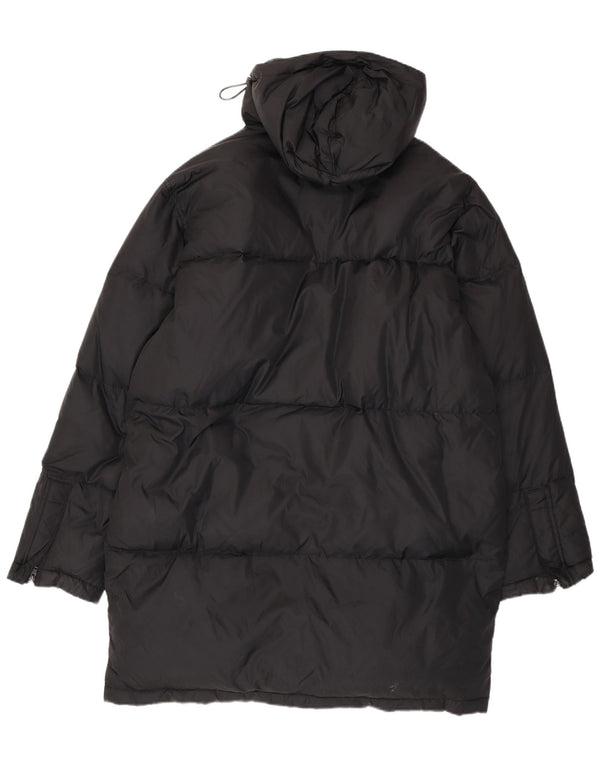 Casaco acolchoado com capuz masculino Levi's UK 42 XL preto poliamida