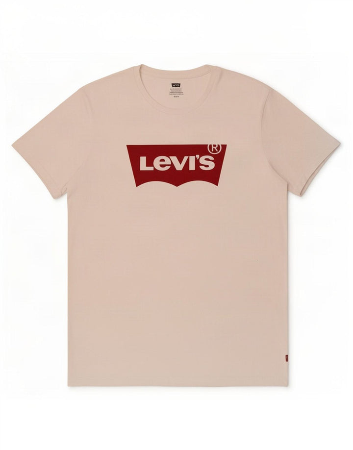 Camiseta gráfica masculina Levi's Top médio algodão branco