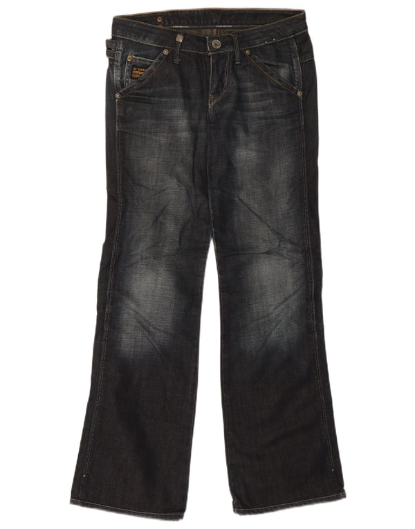 Calça jeans feminina G-Star Bootcut W25 L29 azul marinho algodão colorblock