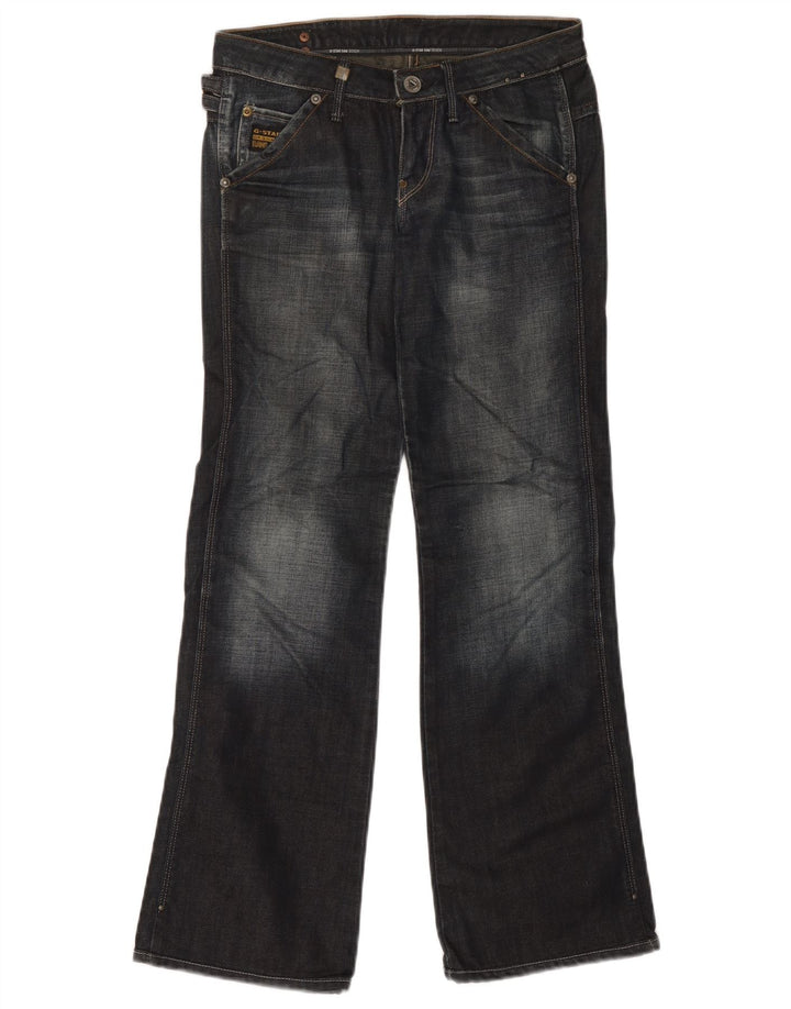 Calça jeans feminina G-Star Bootcut W25 L29 azul marinho algodão colorblock