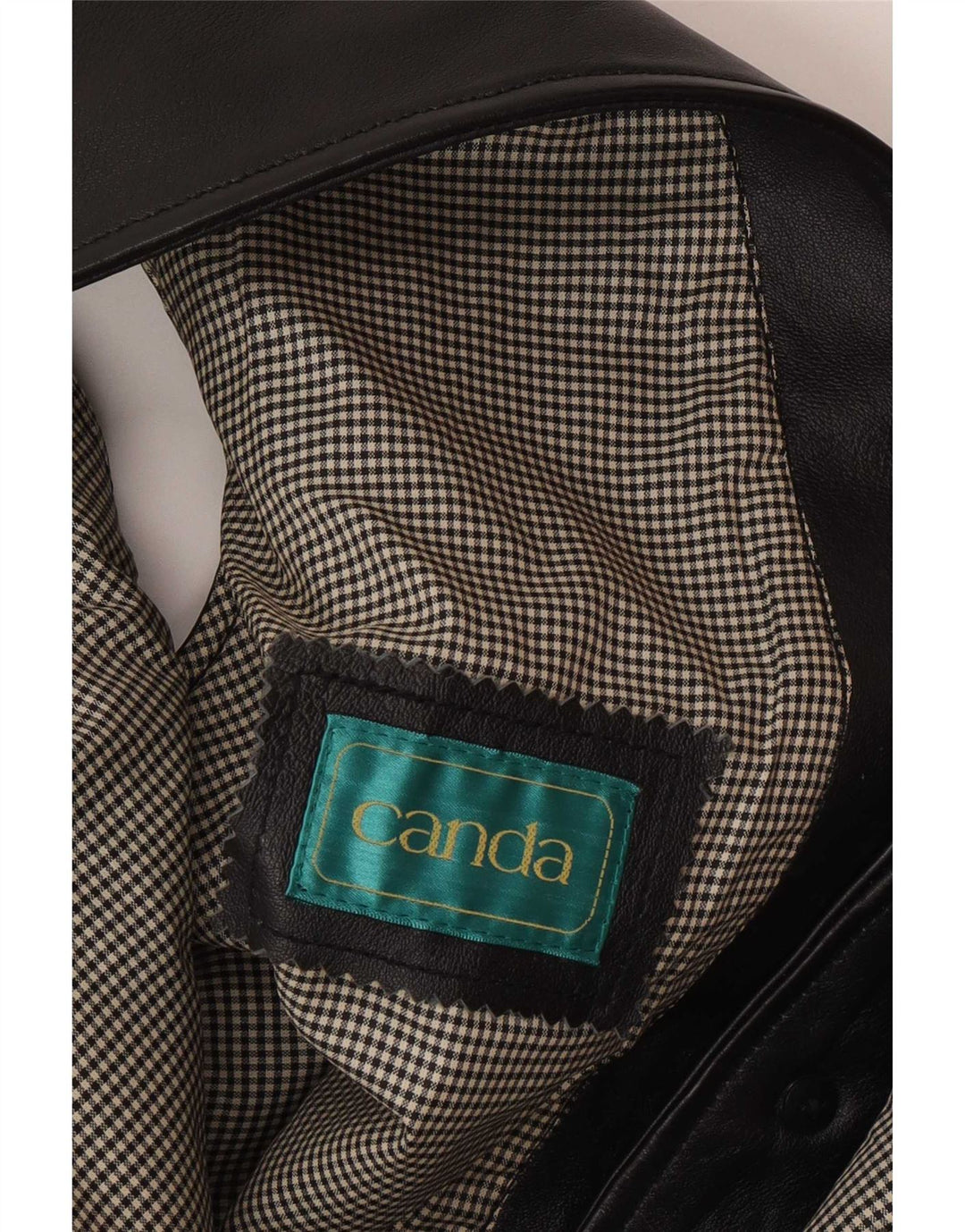 Colete de couro masculino Canadá XL couro preto