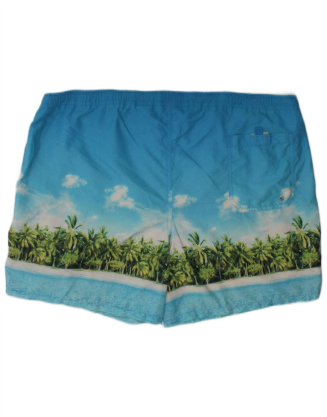 Shorts de natação masculino Marks & Spencer Graphic XL azul poliamida praia