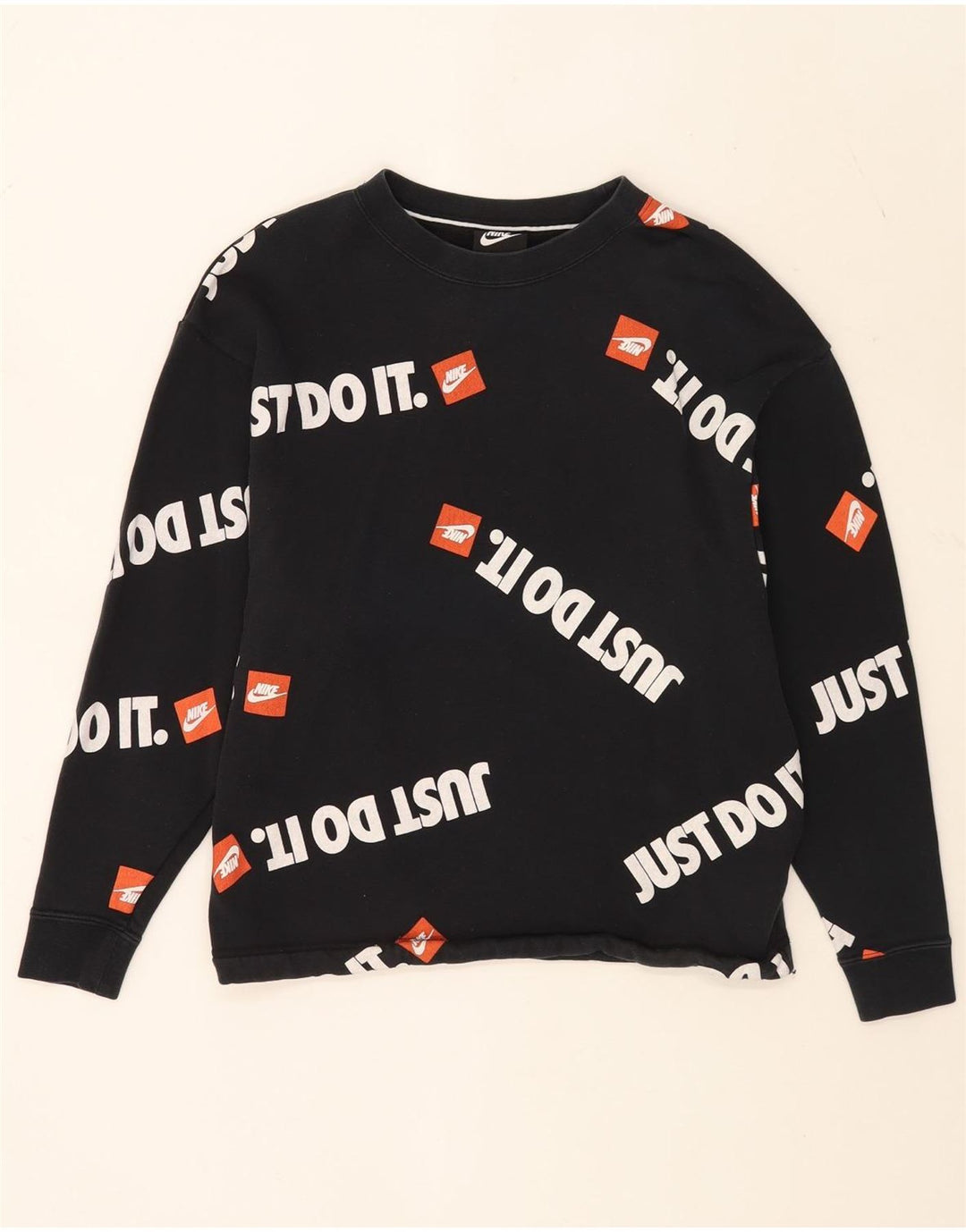Moletom masculino Nike com capuz gráfico jumper pequeno algodão preto