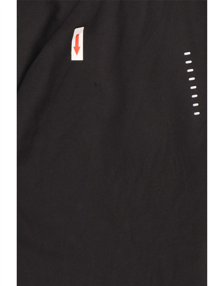 Nike Mens Zip Neck Graphic Pullover Treino Top XS Poliéster Preto