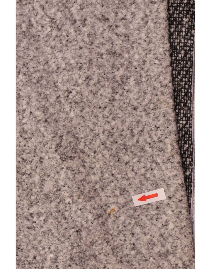 Sobretudo aberto feminino Marks & Spencer UK 20 2XL poliéster manchado cinza