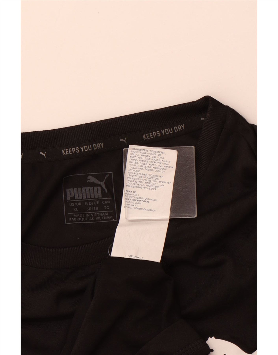 Camiseta masculina PUMA Top XL poliéster preto