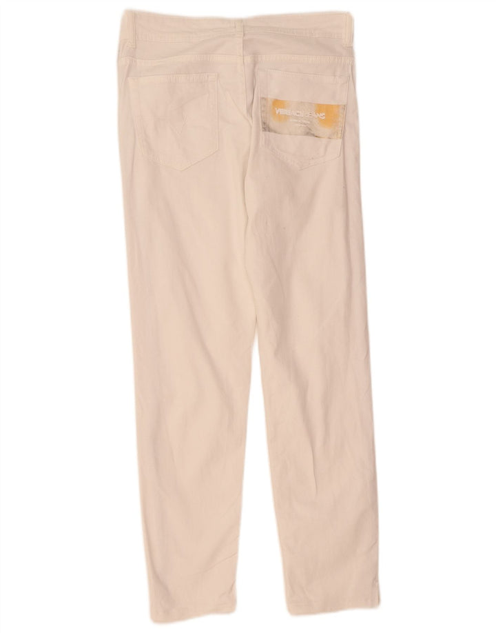 Jeans retos femininos VERSACE W28 L28 branco