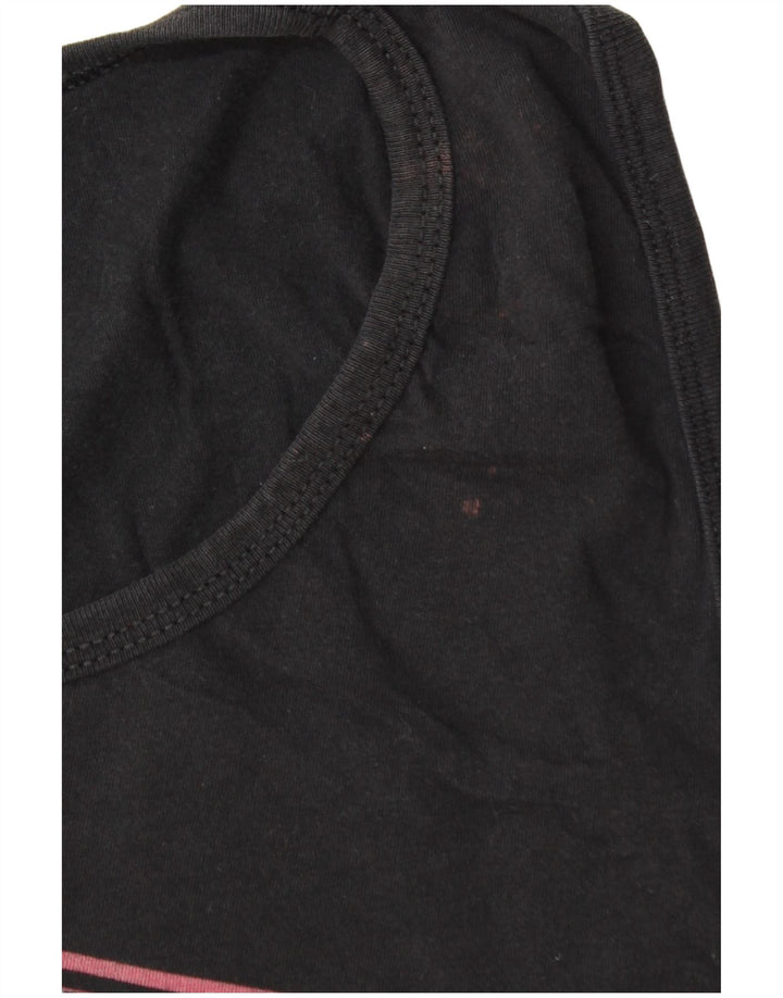 Colete gráfico masculino VOLCOM Top XL de algodão preto