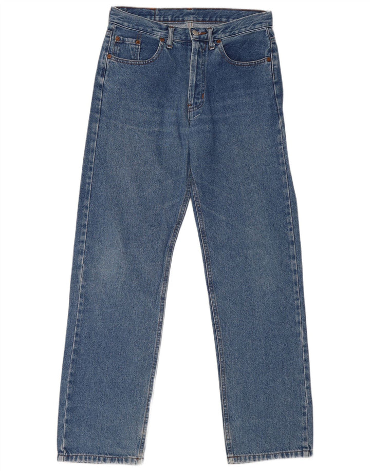 Calça jeans feminina Levi's 501 Straight W32 L30 azul algodão