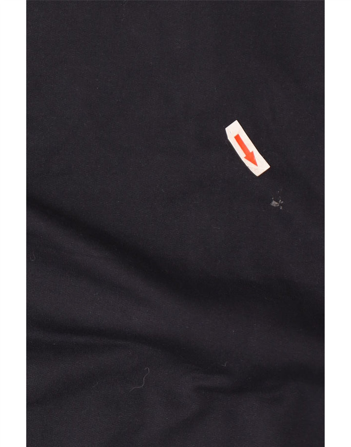 Umbro Mens Graphic Tracksuit Top Jacket IT 56 XL Algodão Preto