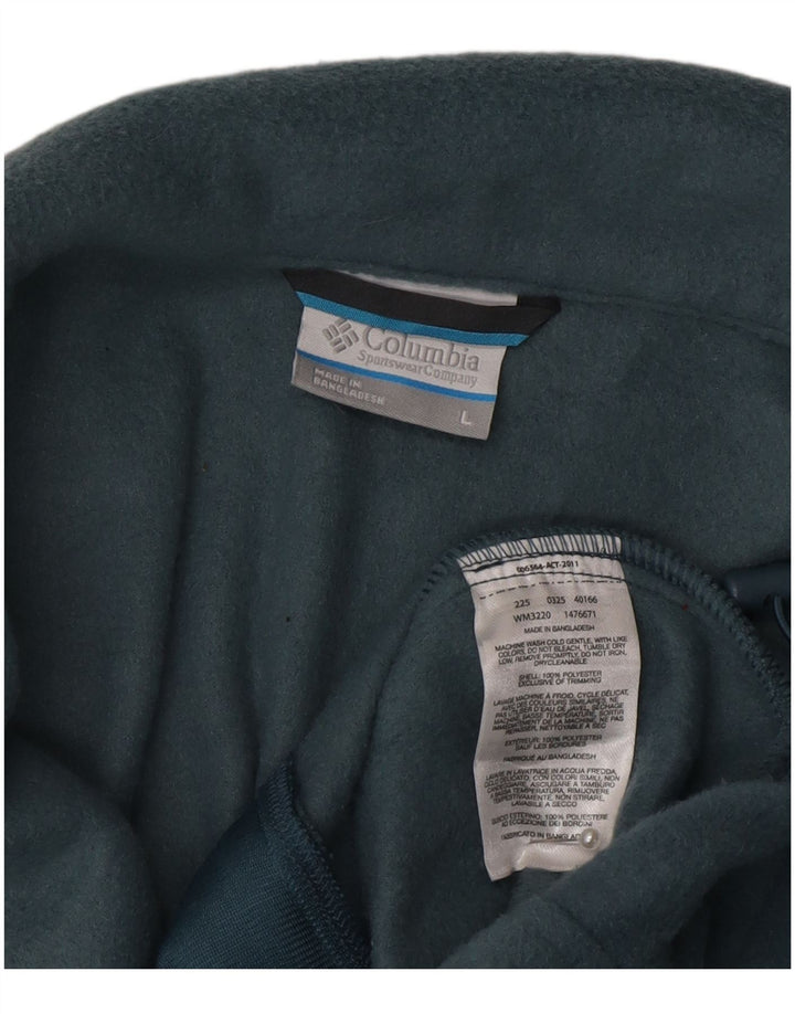 Jaqueta de lã masculina Columbia UK 40 grande poliéster verde