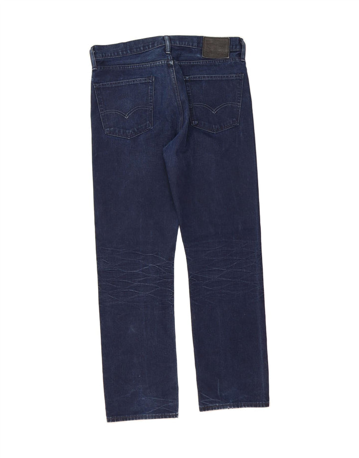 LEVI'S Mens Straight Jeans W34 L30 Navy Blue Cotton Vintage Levi's and Second-Hand Levi's from Messina Hembry 