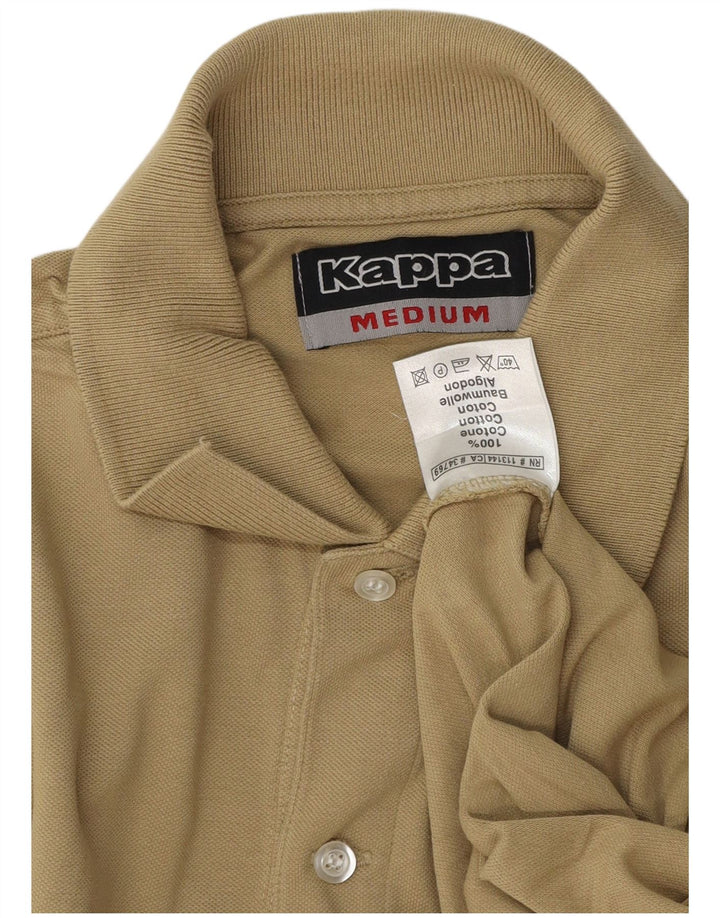 Camisa polo masculina Kappa de algodão cáqui médio
