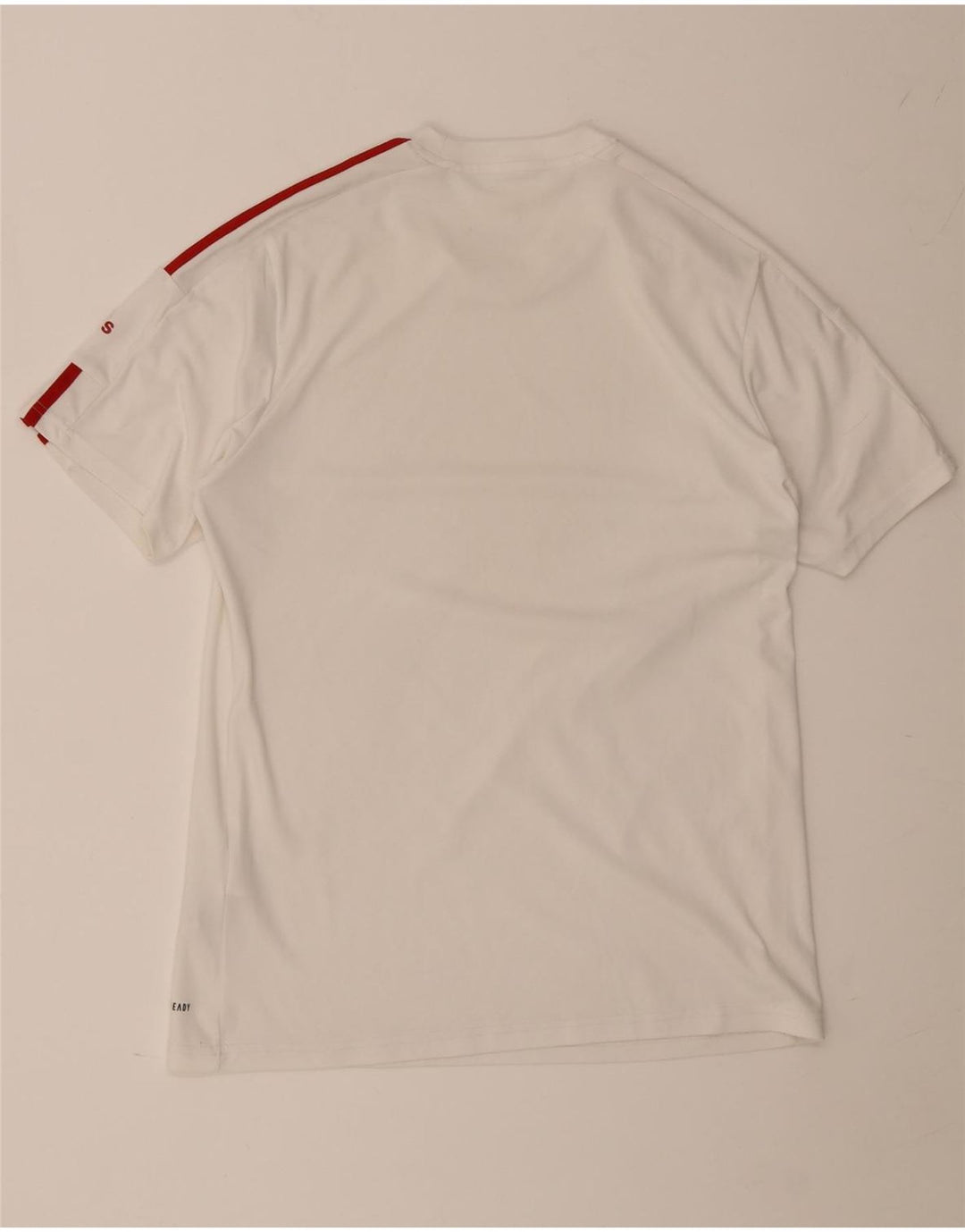 Adidas Mens Aeroready Camiseta Top Médio Poliéster Branco