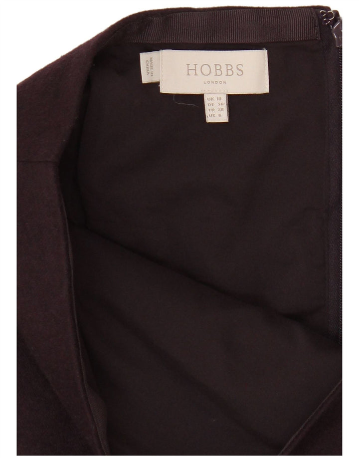 Saia lápis feminina Hobbs UK 10 pequena W28 poliéster roxo