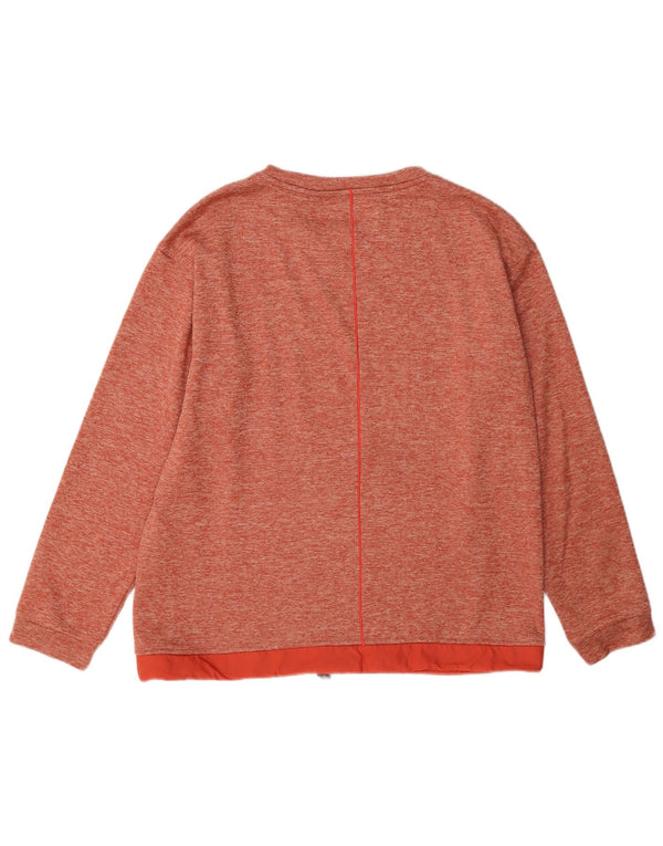 Berghaus moletom feminino jumper UK 12 médio vermelho manchado