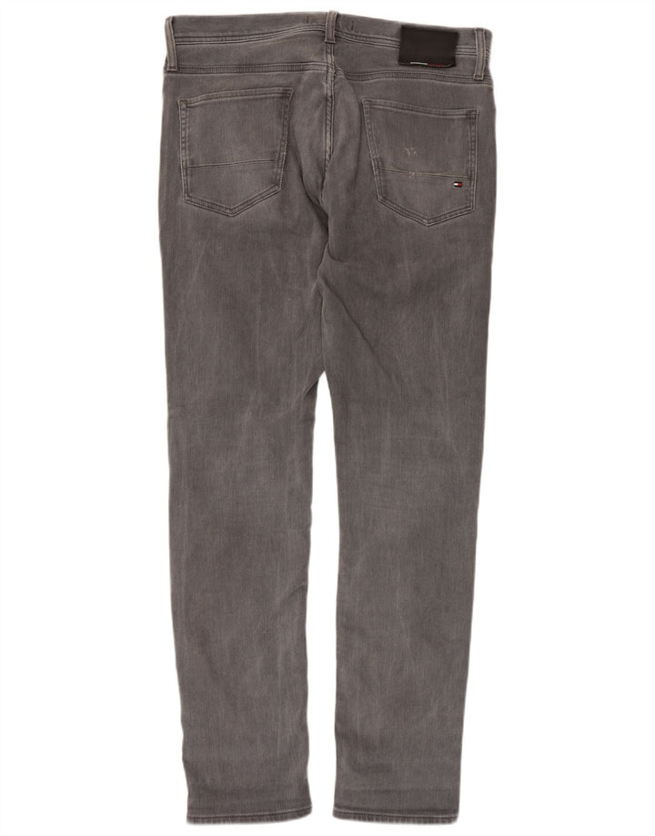 Tommy Hilfiger Masculino Bleecker Slim Jeans W32 L32 Cinza Algodão