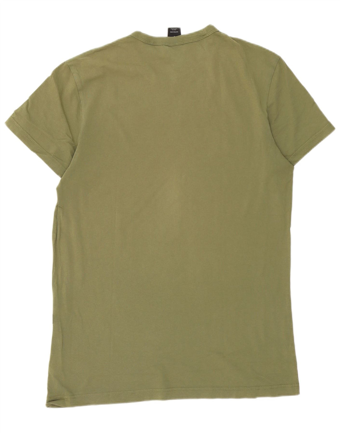 Camiseta gráfica masculina G-Star Top grande de algodão cáqui