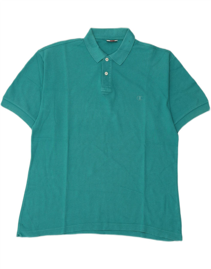 Camisa polo masculina Champion XL azul algodão