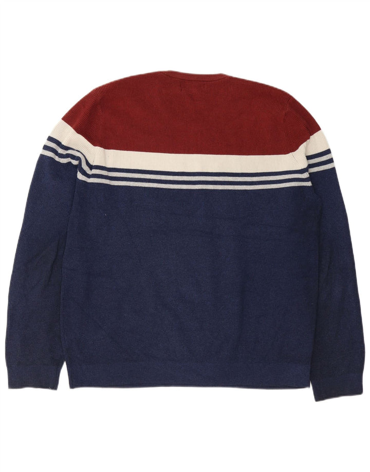 Suéter masculino Marks & Spencer com gola redonda XL algodão azul marinho