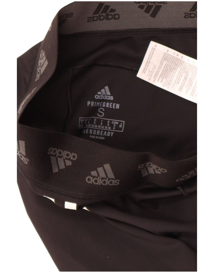 Leggings Adidas Aeroready Femininas UK 8/10 Pequenas Poliéster Preto
