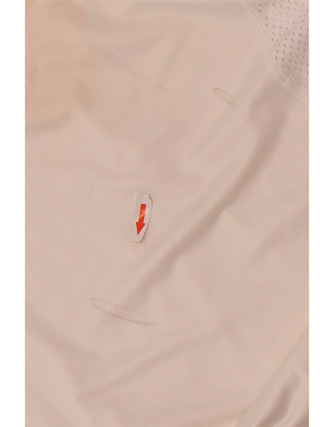 Camiseta masculina Nike Dri Fit Top pequeno branco colorblock poliéster
