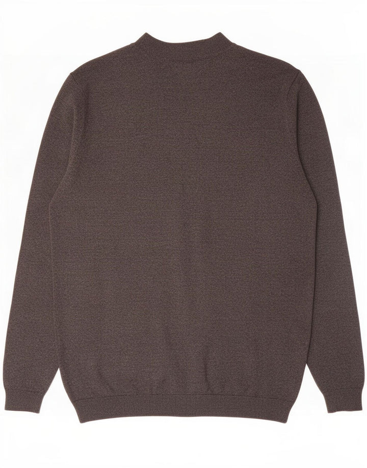 Zara Suéter masculino com gola tartaruga e viscose cinza pequena