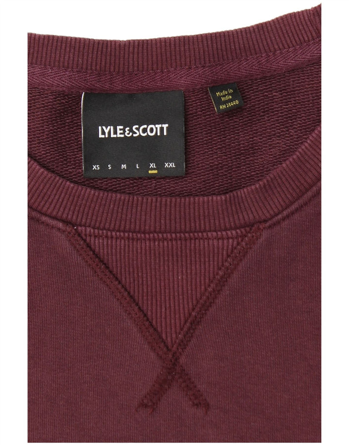 Moletom masculino LYLE & SCOTT Jumper XL marrom algodão