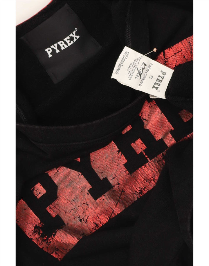 Pyrex moletom gráfico masculino jumper pequeno algodão preto