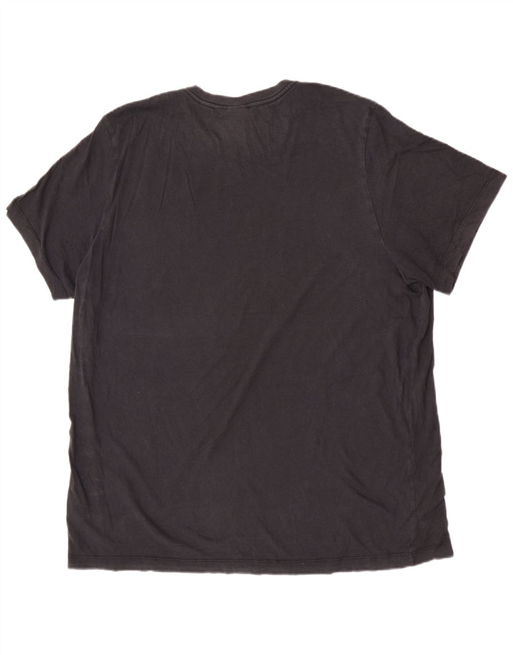 Camiseta Nike masculina gráfica Top 2XL algodão preto