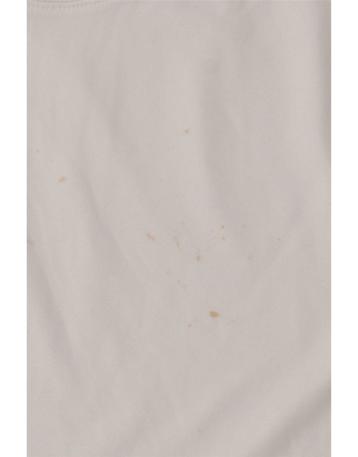 Camiseta masculina Nike Dri Fit Slim Top médio branco poliéster