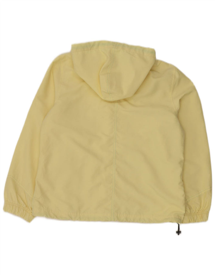 Jaqueta de chuva com capuz feminina Reebok UK 14 grande poliéster amarelo