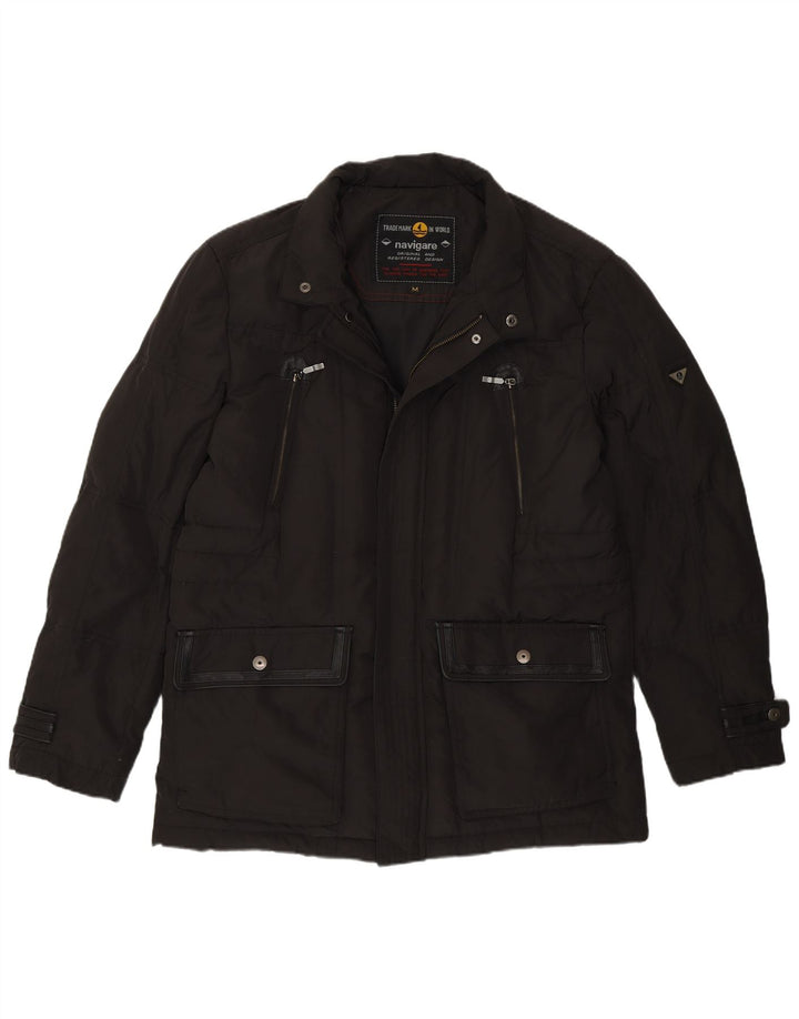 Jaqueta acolchoada masculina Navigare UK 38 poliéster preto médio