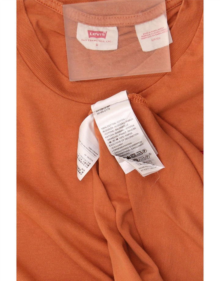 Camiseta masculina Levi's Top pequeno algodão laranja
