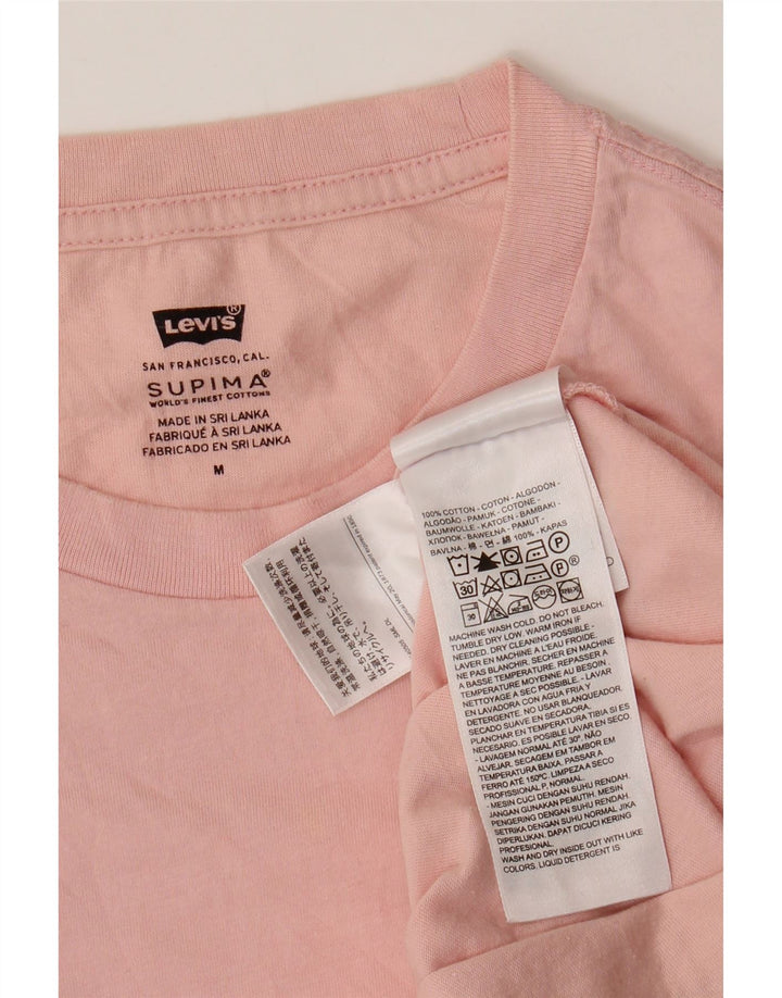 Camiseta masculina LEVI'S Top médio algodão rosa