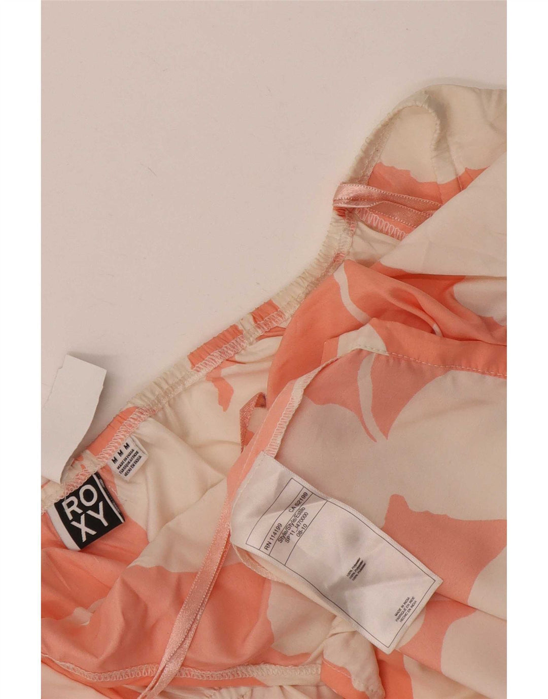 Vestido de verão feminino Roxy UK 12 poliéster floral rosa médio