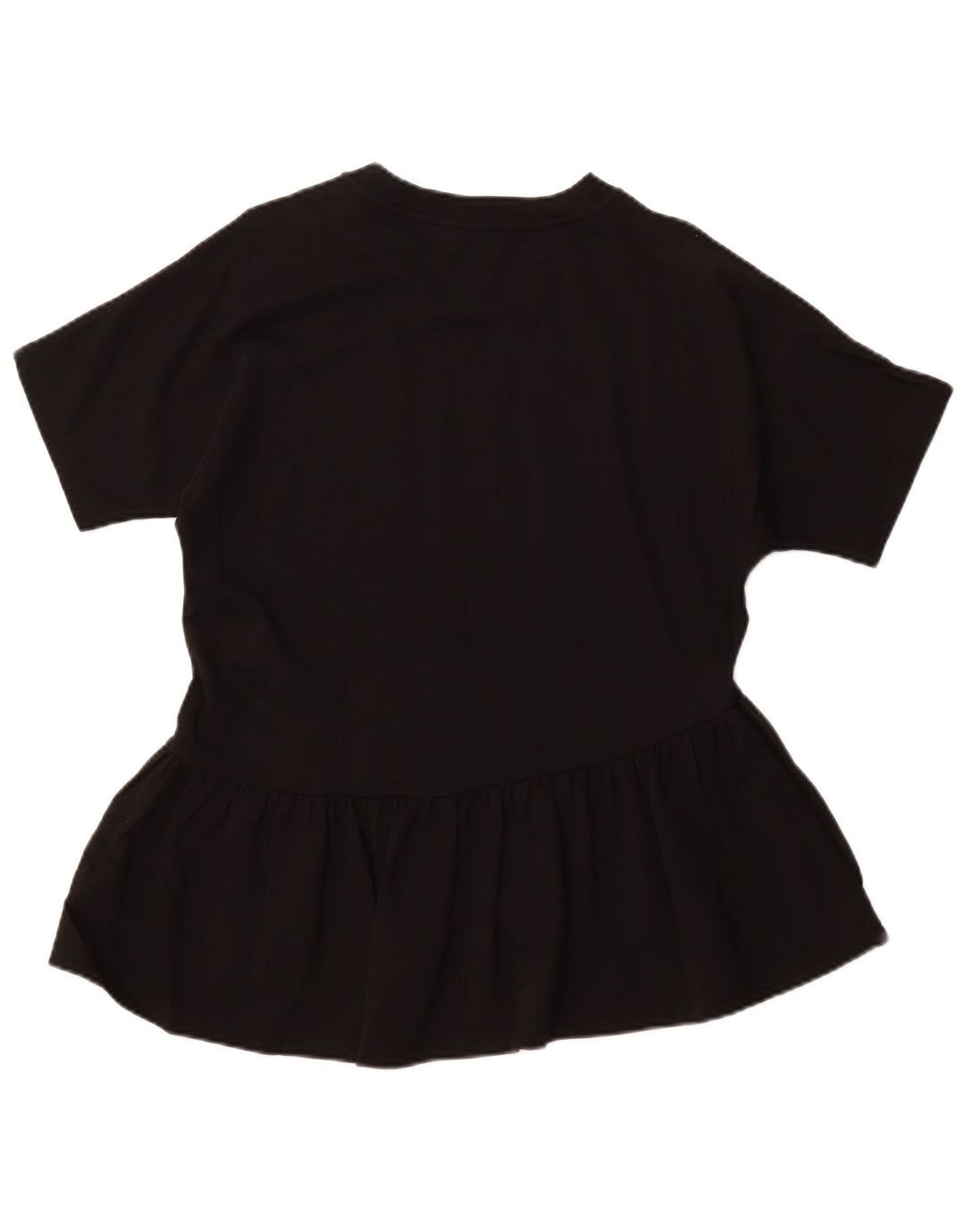 Blusa feminina COS Top UK 10 pequeno algodão preto